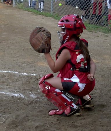 Arica in her first love - Softball!!