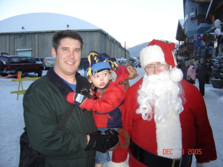 My son and I with Santa