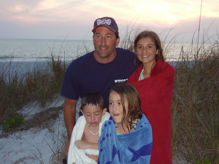 Me, Kenzie, Taylor and Gino - Life at the beach just doesn't get any better