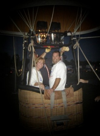 Me&Hubby on a Balloon ride