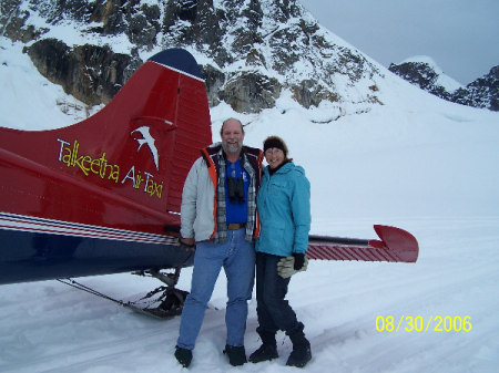 Landing on glacier in Alaska 2006