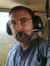 Chopper time over Cameroon, West Africa - 2003