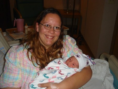 Baby Dakota with his mommy