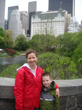 My son and I in Central Park May 08