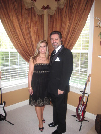 My hubby and me on our way to a formal affair