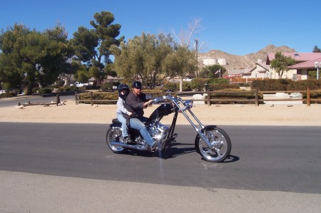 My little biker babe, and our daughter...