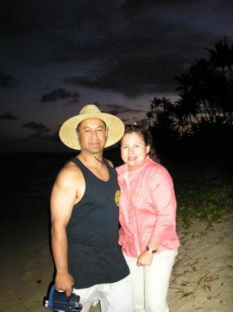 Me and my Wife Sylvia on the beach in Hawaii