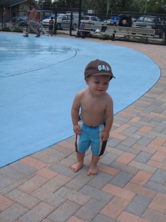 Christian at the waterpark