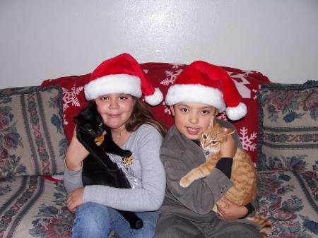 My Daughter Monica and Son Chris Christmas 2007