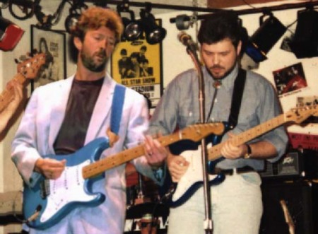 Me and Eric Clapton 1989 at Chubby's Club LaSalle