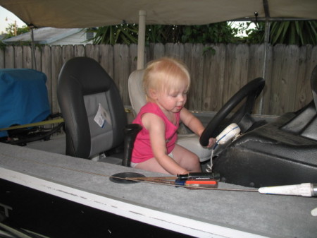 In daddy's boat