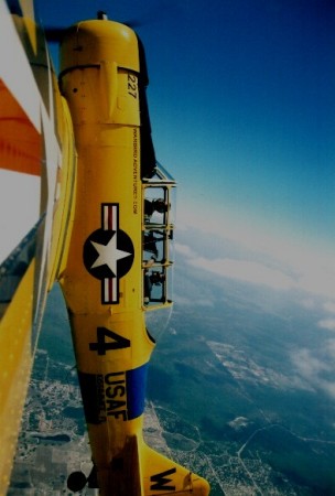 flying a t-6 texan and having a blast