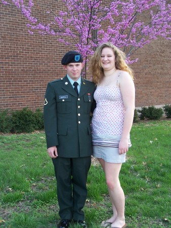 My little soldier boy and his girlfriend