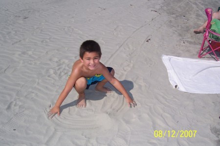 dillon at the beach