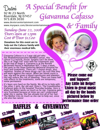 GIAVANNA CAFASSO BENEFIT AT DEXTERS SUN. 6/22