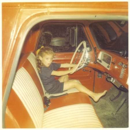 young lady trucker