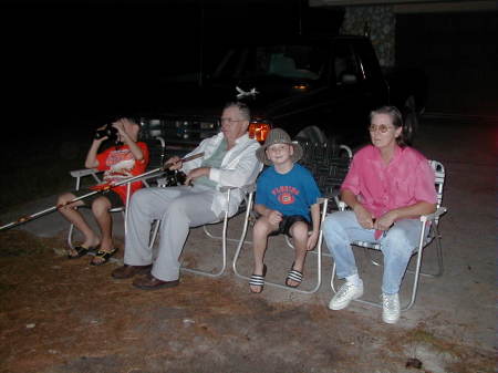 My parents and the kids owl fishing
