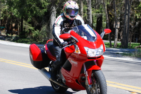 On my Ducati ST3