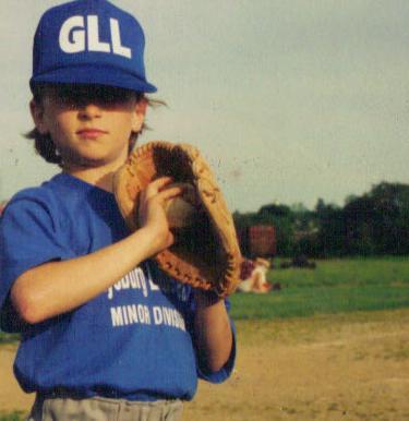 Son Will in Little League Baseball about 1990.
