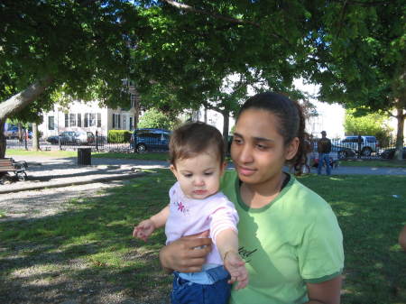 My daughter Tobiara with her daughter Taviana