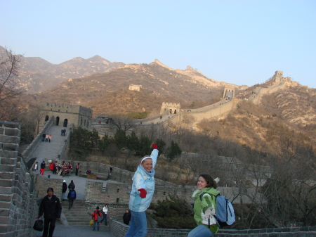 At the Great Wall of China!