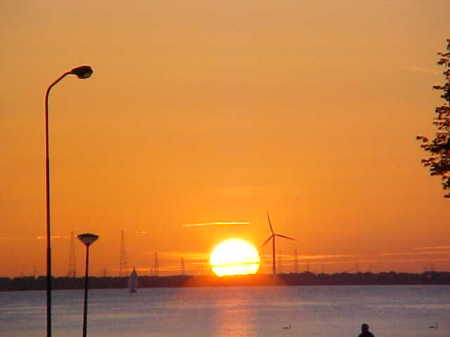 Sunset in Harderwyk Netherlands