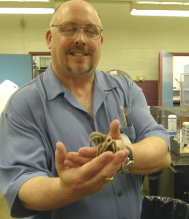 Chris and tarantula