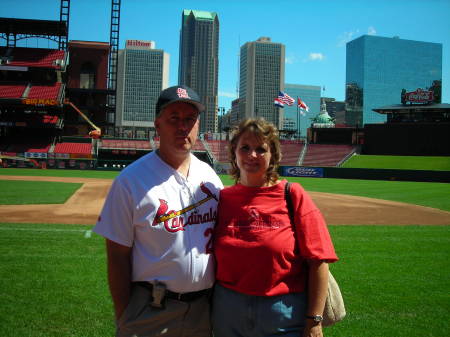 Tim and Debbie at NEW Busch Stadium