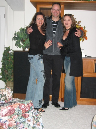 The "bodyguard"- me, my husband and my sister, Robyn - 2006