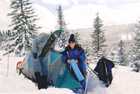 2007 snowshoe trip with scouts