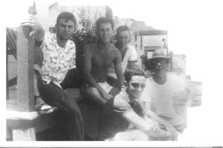 Heights Class of '59 group at Port Aransas, Summer 1960