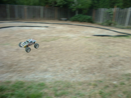 Back yard R/C nitro buggie track, and yes i open up a can of whoop ass on this track also.