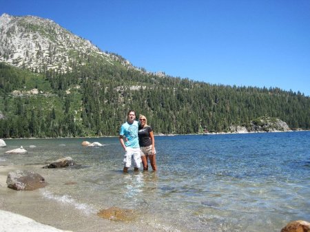 With Christine in Lake Tahoe, July 2010