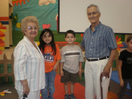 My parents w/ kids after Darian's school prog