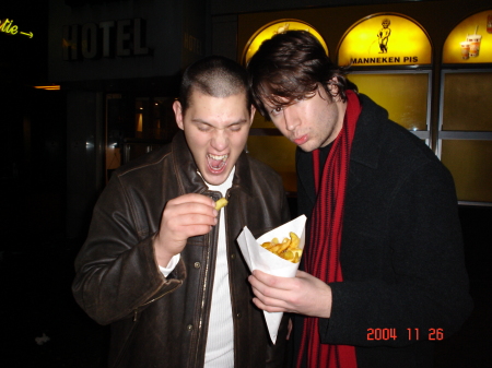 My brother and me in Amsterdam