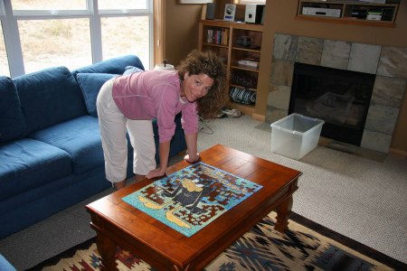 One of Kimmy's favorite past times - puzzles