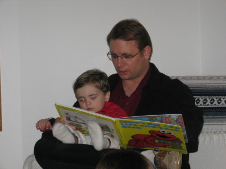 Reading to Dylan