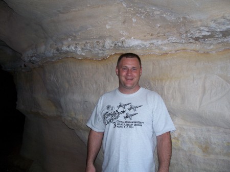 Me in a cave at the Colorado National Monument March 2007