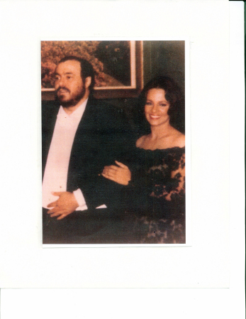 With Luciano Pavarotti