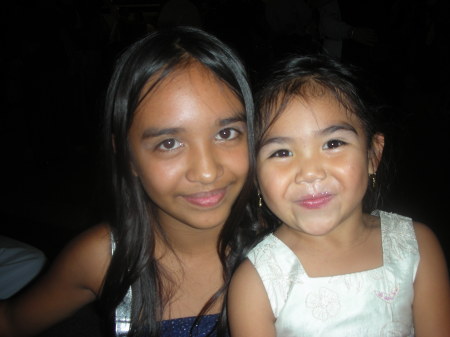 My precious daughters Diana & Vanessa