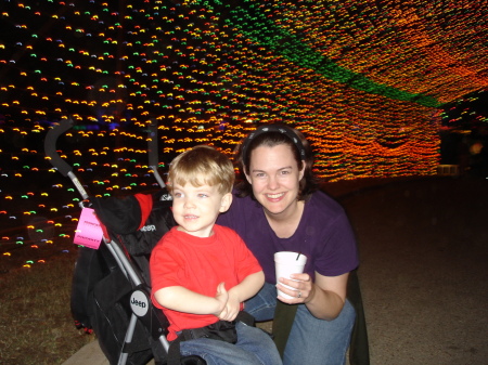 Trail of Lights 2006 with my son, Cameron.