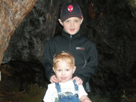 The Boys on a trip with daddy to Fort Bragg