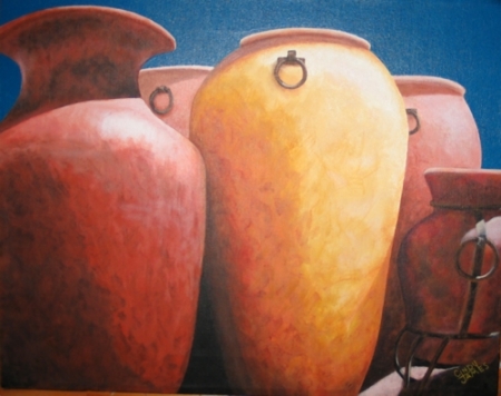 "Pottery" painting