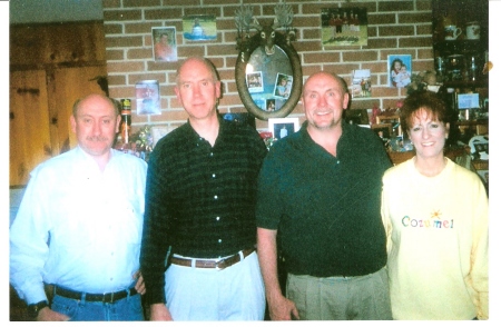 Brian, David, Matthew, Theresa Christmas 2004
