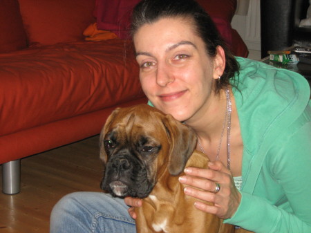 Again my dog Erna and me