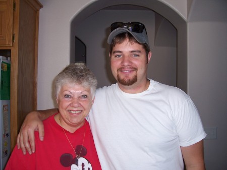 My Mom and my oldest son Thomas.