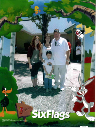 Family at Six Flags 2007