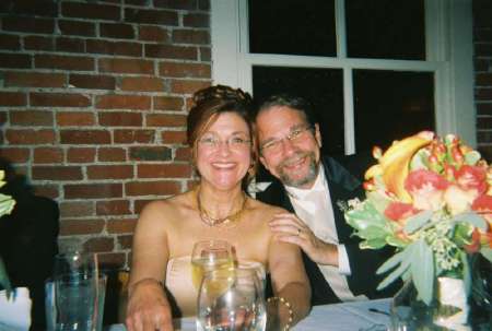 My husband Randy and I at our friends' wedding.