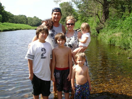 My family at the river