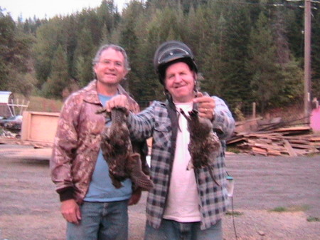 me with a local buddy after a grouse hunt this last fall